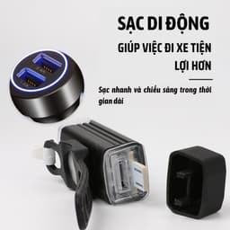 Đèn xe đạp thể thao USB MACHALLY, đèn led gắn xe đạp siêu sáng DP03 6