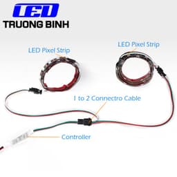 DÂY CHIA TÍN HIỆU SM3PIN MỞ RỘNG SỐ CỔNG ĐIỀU KHIỂN CHO LED FULL MÀU ARGB NEOPIXEL WS2811 UCS1903 7
