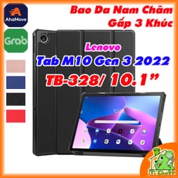 [Ảnh Thật] Bao Da MTB Lenovo Tab M10 GEN 3 10.1" 2022 TB-328 Gấp 3 Khúc Lưng Cứng Có Nam Châm 1
