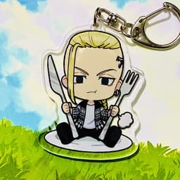 (mua 1 tặng 1) ( Mica ) Móc khóa in hình TOKYO REVENGERS Kịch Trường Của Takemichi ver ĂN UỐNG anime chibi dễ thương 3