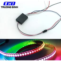 DMX001 ĐIỀU KHIỂN DEMI XI NHAN 1 CỔNG FULL MÀU CHO CẢN TRƯỚC CỐP SAU XE OTO MOTO ARGB WS2812B WS2811 2