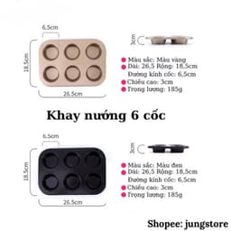 Khuôn làm bánh cao cấp chống dính SET 5 chiếc, khuôn nướng bánh mì, pizza, cupcake bằng thép carbon an toàn 9