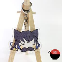(mua 1 tặng 1) ( TAI THÚ NẰM NGỦ ) Móc khóa KIMETSU NO YAIBA in hình THANH GƯƠM DIỆT QUỶ game chibi xinh xắn độc đáo 3