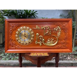 Đồng hồ treo tường gỗ hương kích thước 41.81cm 1