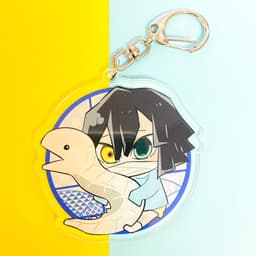 (mua 1 tặng 1) ( Mica ) Móc khóa KIMETSU NO YAIBA THANH GƯƠM DIỆT QUỶ VER CỬA SỔ quà tặng dễ thương 5