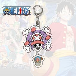 (mua 1 tặng 1) (new) Móc khóa One Piece ver TREO CHIBI mica 2 mảnh anime chibi Đảo hải tặc mẫu mới về 9