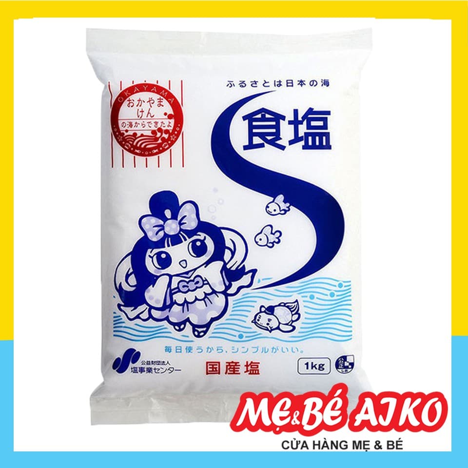 MUỐI ĂN TINH KHIẾT 99% 1KG SHIOJIGYO JAPAN AN TOÀN CHO TRẺ NHỎ