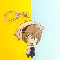 (Mua 1 tặng 1) Móc khóa CONAN THÁM TỬ LỪNG DANH VER KIMONO quà tặng Mica trong acrylic in hình anime chibi 2