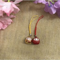 (random) Móc Khóa Daruma bóng nhiều hình Chuông Lục Lạc - Dây Treo Điện Thoại, Túi Xách May Mắn Phong Cách Nhật Bản 4