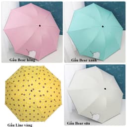 Ô chống tia UV đi mưa che nắng 2 lớp ( ô dù che mưa gấp gọn ) 3