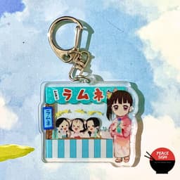 (mua 1 tặng 1) ( Mica trong acrylic ) Móc khóa KIMETSU NO YAIBA ver HỘI CHỢ anime chibi game xinh xắn 6