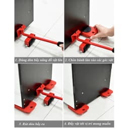 Dụng Cụ Di Chuyển Đồ Đạc Thông Minh, Dụng Cụ Nâng Hạ Tủ Giường Vật Nặng Có Bánh Xe Di Chuyển MKS051 6