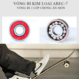 Ván trượt Skateboard mặt nhám, trượt ván, ván trượt thể thao gỗ ép 8 lớp chắc chắn. 6