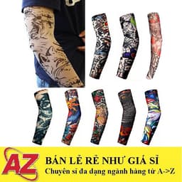 ✔️ [1 Cặp] 2 Ống Găng Tay Hình Xăm Tattoo, Ống Tay Giả Xăm Màu Ngẫu Nhiên 1