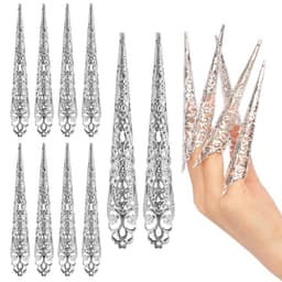 Set 10 Hộ Giáp Móng Tay 11CM Cổ Phong Hoa Văn Hoàng Cung Phong Cách Trung Hoa Sang Trọng Phụ Kiện Nail Cổ Phục 4