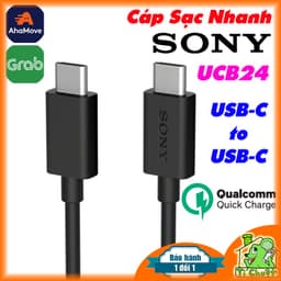 [Chính Hãng-Ảnh Thật] Cáp C-C Sony UCB24 Sạc Nhanh 2 Đầu Type-C ZIN BÓC MÁY 1