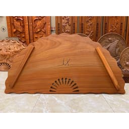 Tranh quạt treo tường Hàng mộc nguyên khối kích thước 50*100cm 5