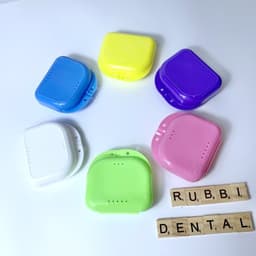 Hộp đựng khay niềng răng, hàm duy trì, chỉnh nha, máng nha khoa tiện lợi nhiều màu 3