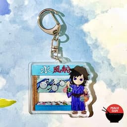 (mua 1 tặng 1) ( Mica trong acrylic ) Móc khóa KIMETSU NO YAIBA ver HỘI CHỢ anime chibi game xinh xắn 8