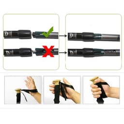 Gậy Leo Núi Trekking Gậy Dã Ngoại Hợp Kim Nhôm Chống Sốc Chống Trượt Có Thể Thu Gọn SG142 5