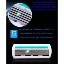 DAO CẠO RÂU CHUYÊN DỤNG NAM 6 TÂNG LƯỠI CAO CẤP 3