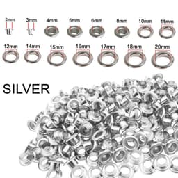 Khoen mắt cáo ore Chất liệu đồng thau không gỉ Nhiều size 3mm - 20mm Bịch 100 cái có long đền Phụ liệu may mặc 1