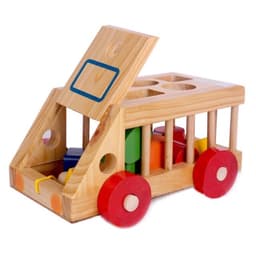 Xe thả hình khối - đồ chơi giáo dục an toàn cho bé 1