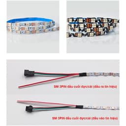 LED FULL MÀU ZÍCH ZẮC S ARGB NEOPIXEL WS2812B WS2815 RỘNG 8MM 60LED 84LED DÂY 1 MÉT ĐIỆN ÁP 5V 12v 8