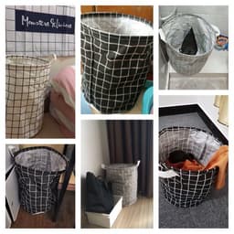 Giỏ vải đựng đồ đa năng, sọt vải để quần áo vải bố chống thấm nước 8