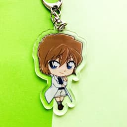 (mua 1 tặng 1) ( Mica trong acrylic) Móc khóa Conan Thám tử lừng danh Kid ver eat in hình anime chibi 2