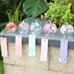 Chuông gió Furin thủy tinh phong cách Nhật Bản treo trang trí nhà cửa 4