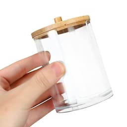 KUNHEV Hộp Đựng Bông Tẩy Trang Bằng Acrylic Trong Suốt 6