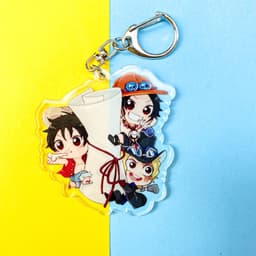 Mua 1 tặng 1 ( Mica trong acrylic ) Móc khóa anime ONE PIECE ĐẢO HẢI TẶC ver WANO chibi anime xinh xắn 7