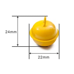 Set 5/10c Quả Chuông Treo Kim Loại Màu Ngẫu Nhiên - Phụ Kiện Làm Đồ DIY, Trang Trí Móc Khóa, Vòng Cổ Thú Cung 5
