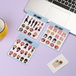 Ảnh dán sticker in hình SPY X FAMILY GIA ĐÌNH ĐIỆP VIÊN anime chibi trang trí xinh xắn 2