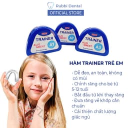 Niềng răng trong suốt tại nhà chính hãng Trainer - Bộ chỉnh nha dành cho trẻ em A1 + A2 + A3 2