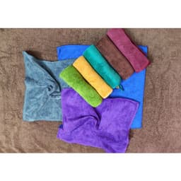 Khăn nail, khăn lau bàn bếp Microfiber KT 30x30 siêu mềm mịn THẤM HÚT TỐT  không bị ra bụi bông 2