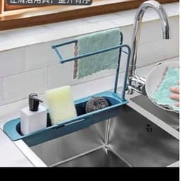 Kệ gác bồn rửa bát có móc phơi khăn thông minh## GIA DỤNG VĨNH NGÂN 2