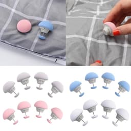 Set 4 Kẹp Giữ Cố Định Chăn Ga Trải Giường Chống Trượt Hình Nấm Độc Đáo 2