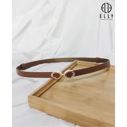 [Tặng hộp 20.10] Thắt lưng nữ ELLY ED62 khóa móc cài da thật cao cấp dây nịt nữ thời trang chính hãng 6