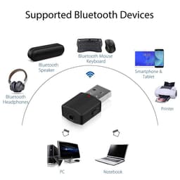 USB Thu Phát Âm Thanh 2 trong 1 Bluetooth 5.0 chuyển đổi AUX sang tín hiệu Bluetooth 5