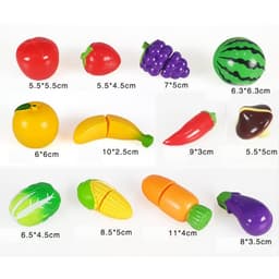 Đồ chơi cắt hoa quả - rau củ nhựa cho bé 4