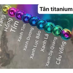 COMBO 5 Ốc Titan 6li15 DÙ MỎNG dẹp gắn ĐĨA trước Vario , AB và dàn áo xe máy siêu đẹp 4