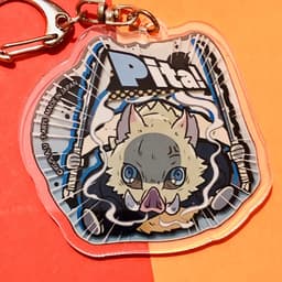 (Mua 1 tặng 1) (V3) Móc khóa Kimetsu no Yaiba Thanh gươm diệt quỷ ver Pita! in hình anime chibi 8