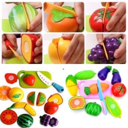 Đồ chơi cắt hoa quả - rau củ nhựa cho bé 1