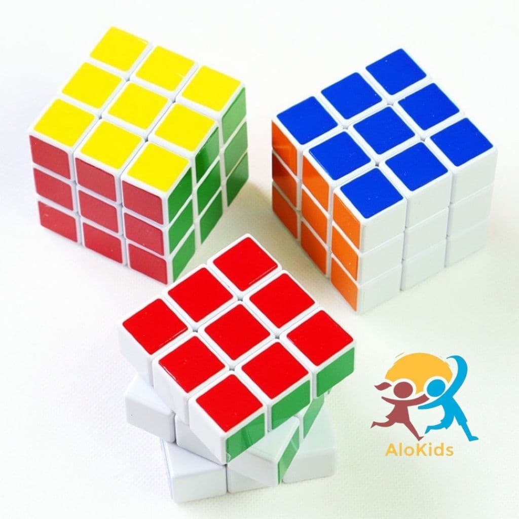 Rubik 3x3 Alokidstb, Rubic Khối Lập Phương Xoay Nhanh Mượt Trơn, Lõi Cứng Cáp, Bền, Đồ Chơi Trí Tuệ Cho Bé