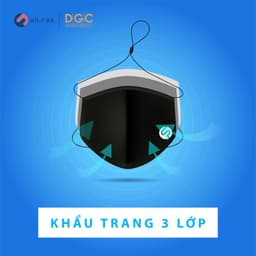 Khẩu Trang Vải Kháng Khuẩn Cao Cấp 3 Lớp Chống Bụi Chống Nắng DGCs - KTBA01M 5