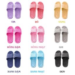 #Dép xốp mang trong nhà có lỗ thoát nước chống trượt 5