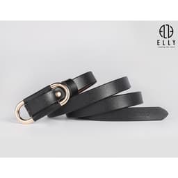 [Tặng hộp 20.10] Thắt lưng nữ ELLY ED57 khóa luồn dây da thật cao cấp dây nịt nữ thời trang chính hãng 6