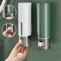 ## Hộp đựng sữa tắm dầu gội nước rửa tay. chất liệu ABS gắn treo tường tiện lợi tặng kèm miếng dán ## 8